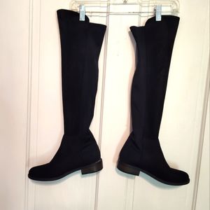 Olaa over the knee stretch boot from Rebel by Zigi